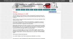 Desktop Screenshot of imperialstlandrygenealogy.org